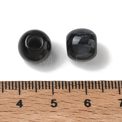 Opaque Resin European Beads RESI-F073-18A-1