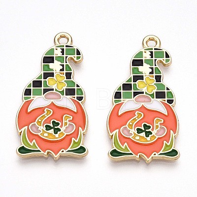 Alloy Enamel Pendants ENAM-T022-01B-1