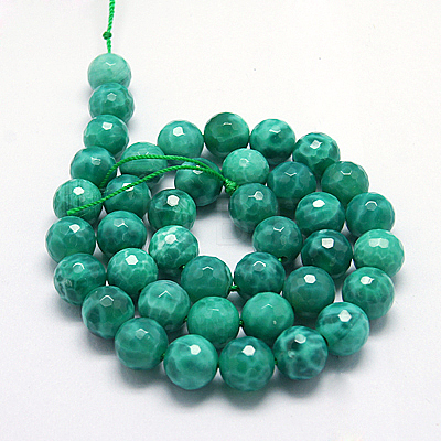 Natural Peacock Agate Beads Strands G-G213-8mm-04-1