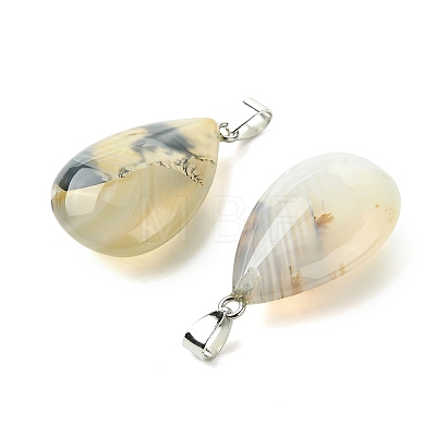 Natural Banded Agate Pendants GG-K002-09S-1