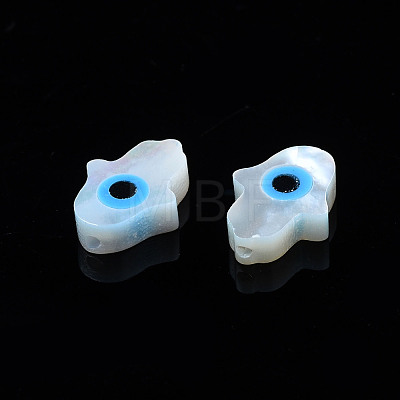 Natural White Shell Mother of Pearl Shell Beads SSHEL-N034-57B-A-1