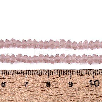 Frosted Transparent Glass Beads Strands LS-GLAA-N016-4mm-25-1