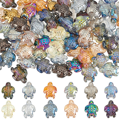 120Pcs 12 Colors Electroplate Glass Beads EGLA-SC0001-32-1