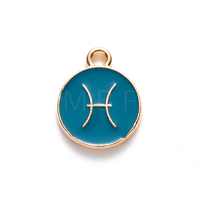 Alloy Enamel Pendants LS-ENAM-S124-01B-05H-1