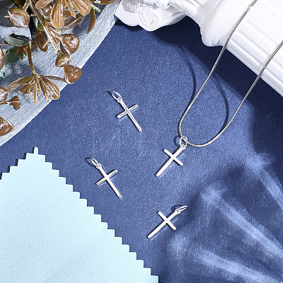 4Pcs Rack Plating 925 Sterling Silver Pendants STER-BBC0009-32-1