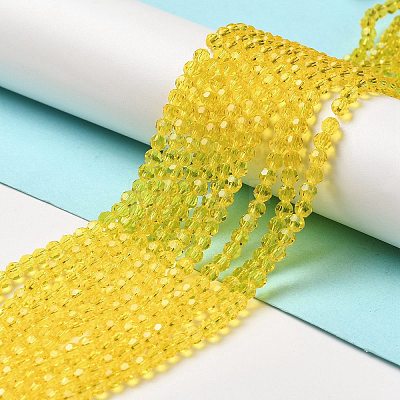 Transparent Glass Beads Strands EGLA-A035-T4mm-D03-1