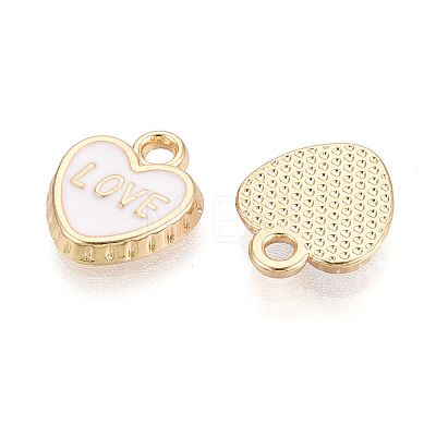 Light Gold Tone Alloy Enamel Charms FIND-N011-20KCG-1