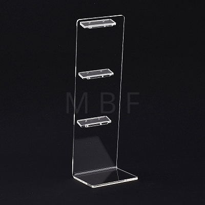 Transparent Acrylic Earrings Display Stands EDIS-G014-06-1