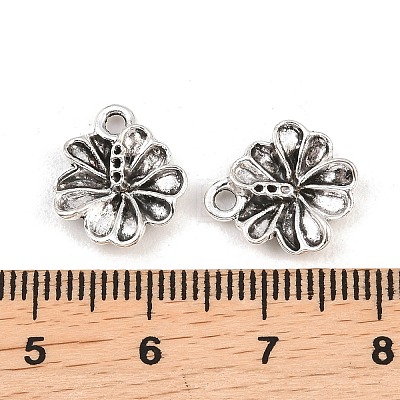 Tibetan Style Alloy Flower Charms PALLOY-A024-20AS-1-1