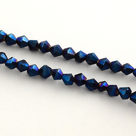 Electroplate Glass Bead Strands EGLA-R094-3mm-03-1