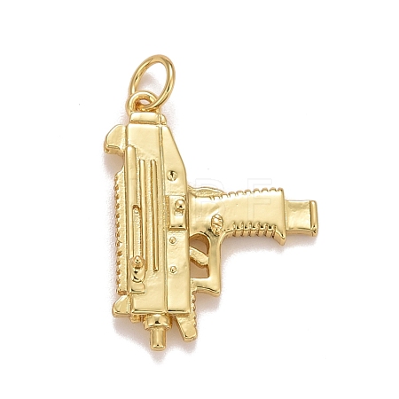 Rack Plating Brass Pendants KK-E262-03G-1