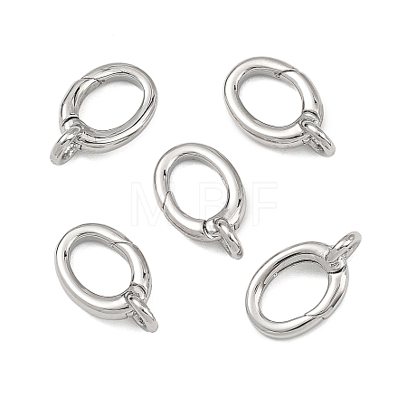 SHEGRACE Brass Spring Gate Rings XGRQ58943-764P-1