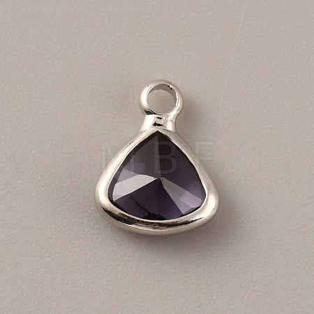 Faceted Glass Pendants GLAA-WH0030-13P-02-1