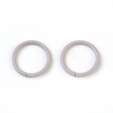 Spray Painted Iron Open Jump Rings IFIN-F149-B09-1