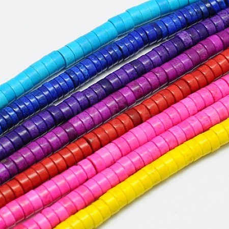 Synthetic Turquoise Beads Strands TURQ-G110-8x4mm-M-1