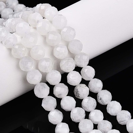 Natural Rainbow Moonstone Beads Strands G-S345-6mm-36-1
