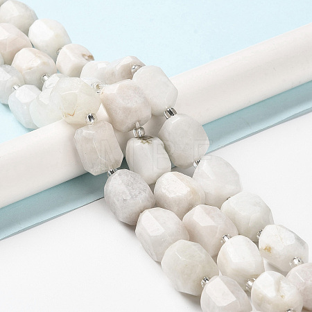 Natural White Moonstone Beads Strands G-C105-A05-01-1