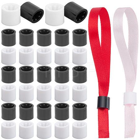 100Pcs 2 Colors Resin Wristband Barbed Buckles DIY-CP0013-75-1