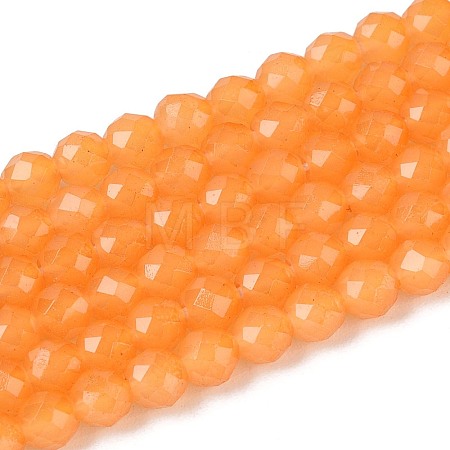 Imitation Jade Glass Beads Strands GLAA-T028-4mm-11C-1