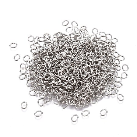 Tarnish Resistant 304 Stainless Steel Open Jump Rings STAS-F250-11P-F-1