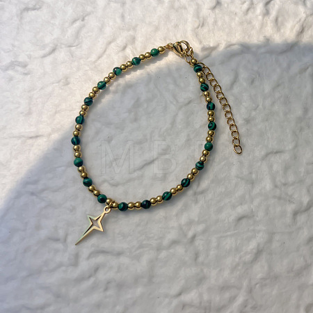 201 Stainless Steel Star Charm Bracelets WGDF6A5-03-1
