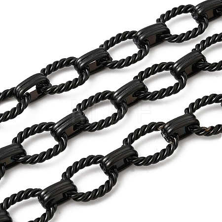 304 Stainless Steel Twist Oval Link Chains CHS-Z007-10EB-02-1