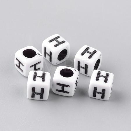 Opaque Acrylic Beads SACR-Q188-02H-1