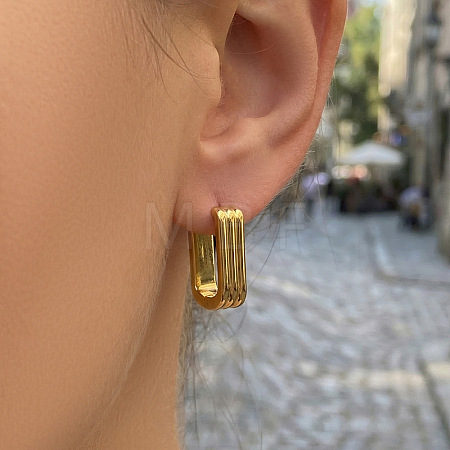 304 Stainless Steel Hoop Earrings EJEW-D358-01G-1