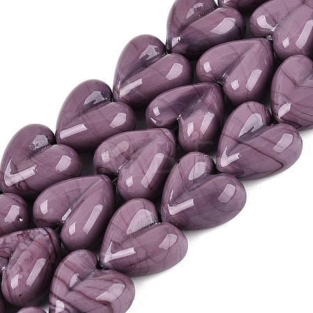 Handmade Lampwork Beads Strands LAMP-Q041-05D-1