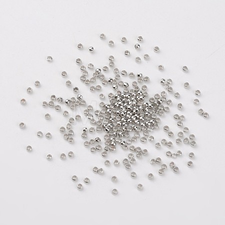 Brass Crimp Beads X-E002-1
