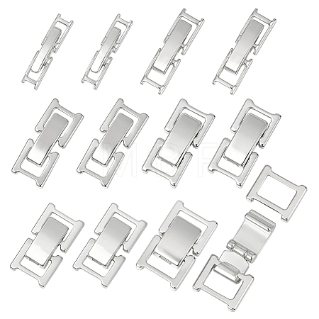 12Pcs 6 Styles Brass Watch Band Clasps KK-PH0015-10-1