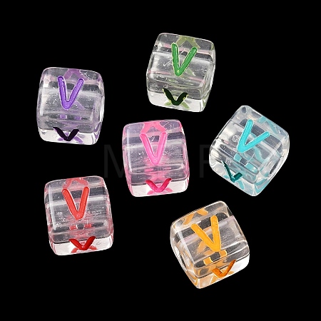 Acrylic European Beads MACR-I042-01V-1