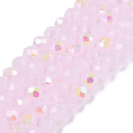 Electroplate Glass Beads Strands EGLA-A044-J4mm-L02-1