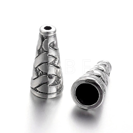 Tibetan Style Alloy Bead Cone TIBEB-00821-AS-NR-1