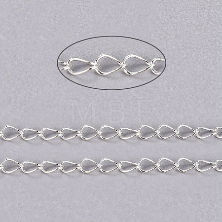 Brass Twisted Chains X-CHC-Q001-5x4mm-S-1