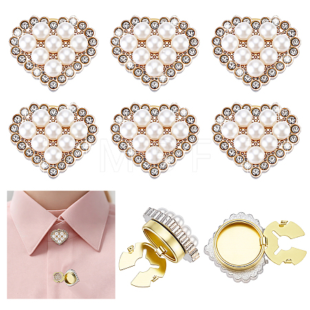 6Pcs Alloy Cufflinks HJEW-PH02572-1
