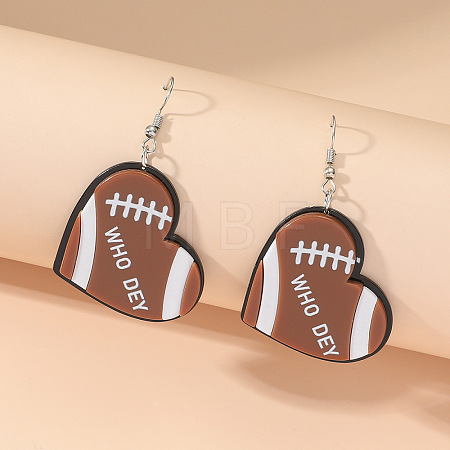 Sport Style Acrylic Dangle Earrings FS-WG67C41-02-1