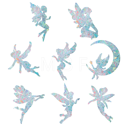 Waterproof PVC Colored Laser Stained Window Film Adhesive Stickers DIY-WH0256-023-1