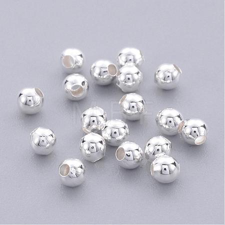 Brass Smooth Round Beads EC400-1S-1