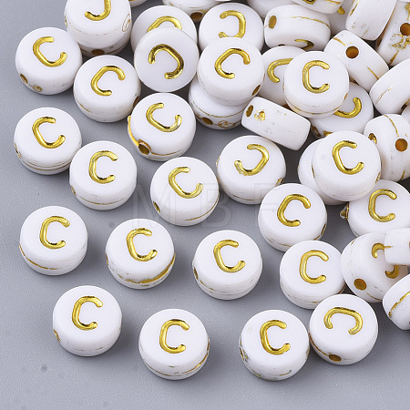 Plating Acrylic Beads X-PACR-R242-01C-1