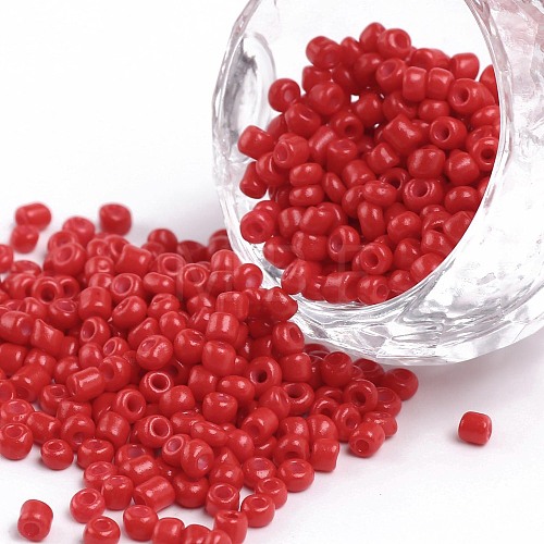 Baking Paint Glass Seed Beads SEED-US0003-3mm-K20-1