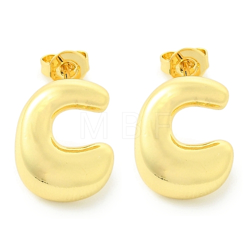 Rack Plating Brass Earrings EJEW-S222-01G-C-1