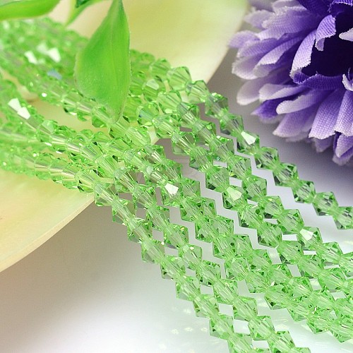 Faceted Imitation Austrian Crystal Bead Strands G-M180-6mm-16A-1