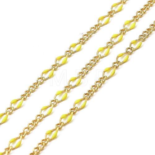 Brass Enamel Figaro Chains CHC-L053-09G-09-1