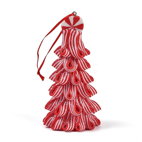 Christmas Tree PVC Pendant Decorations HJEW-S003-01B-1