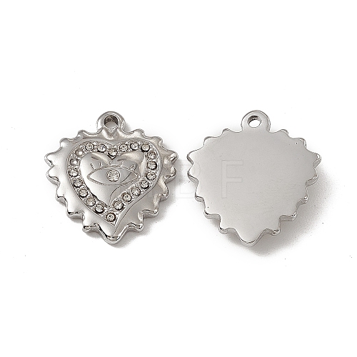 201 Stainless Steel Pendants STAS-J401-VC566-1