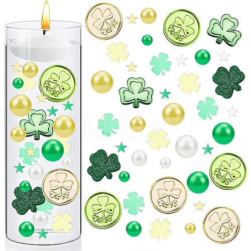 DIY Saint Patrick's Day Vase Fillers for Centerpiece Floating Candles AJEW-BC0003-63-1
