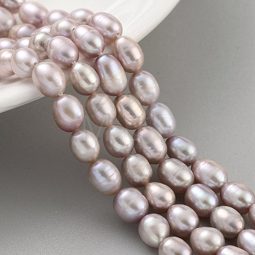 Natural Cultured Freshwater Pearl Beads Strands PEAR-P062-08J-1