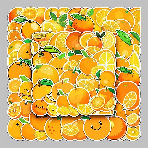 PVC Self-adhesive Fruit Cartoon Stickers STIC-PW0011-20-1