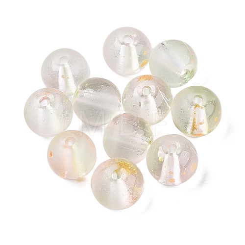 Frosted Baking Painted Glass Beads DGLA-N005-8mm-02-1